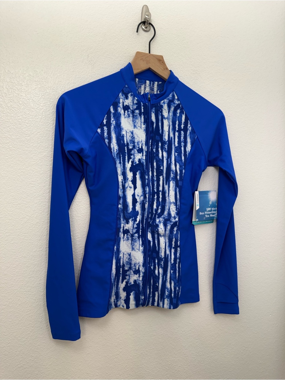 NWT Coolibar Escalante Zip Rash Guard XS